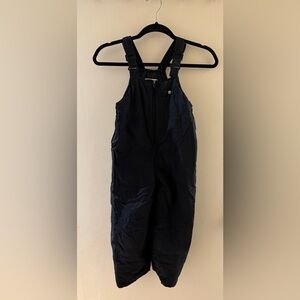 Kids Black Snowbibs Overalls